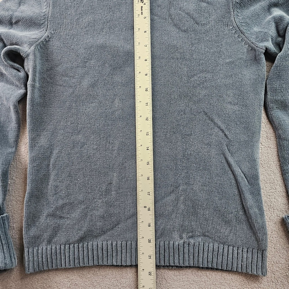 Eddie Bauer Sweater Womens Small Gray Rib Knit Soft Stretch Turtleneck Pullover - Picture 3 of 9